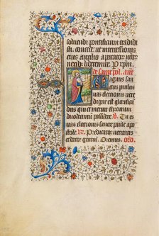 Saint Paul with an Open Book; Book of Hours, about 1440-1450. Creator: Workshop of the Bedford Master.