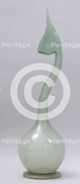 Swan-neck Bottle (Ashkdan), Iran, 19th century. Creator: Unknown.