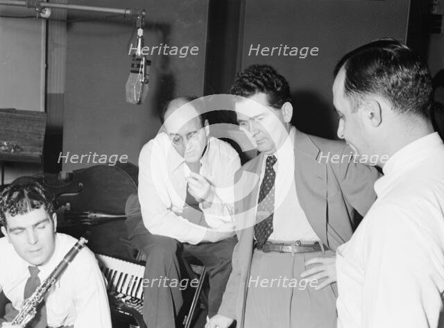 Portrait of Joe Mooney, Andy Fitzgerald, Gaeton (Gate) Frega, and Morty Palitz...N.Y., ca. Dec. 1946 Creator: William Paul Gottlieb.