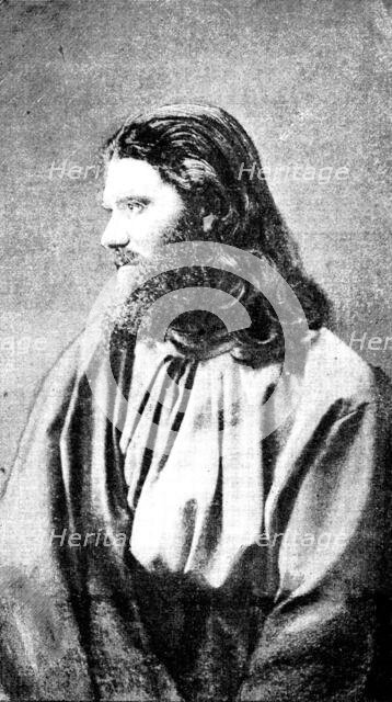 The Passion Play at Ober-Ammergau in Bavaria: Christus (Joseph Mayer), 1890. Creator: Unknown.
