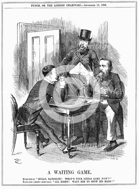 'A Waiting Game', 1886. Artist: John Tenniel