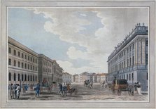 View of a Millionnaya Street and the Marble Palace Through the Field of Mars, 1790. Artist: Malton, Thomas, the Elder (1726–1801)