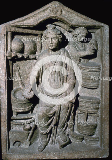 Roman relief of a Pharmacy Shop. Artist: Unknown