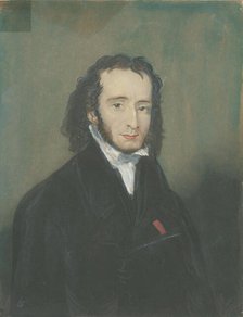 Portrait of Niccolò Paganini (1782-1840), First quarter of 19th century. Creator: Anonymous.