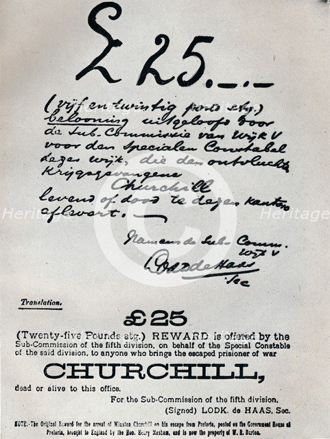 'The Boers tried hard to recapture him', 1899, (1945). Artist: Unknown.