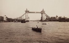 Tower Bridge, London, c1890. Creator: Francis Godolphin Osbourne Stuart.