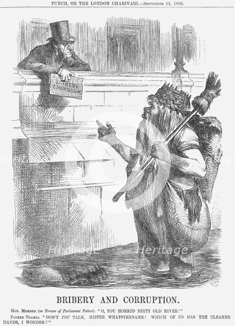 'Bribery and Corruption', 1866. Artist: John Tenniel
