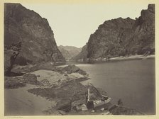 Black Cañon, Colorado River, Looking Above from Camp 7, 1871. Creator: Tim O'Sullivan.