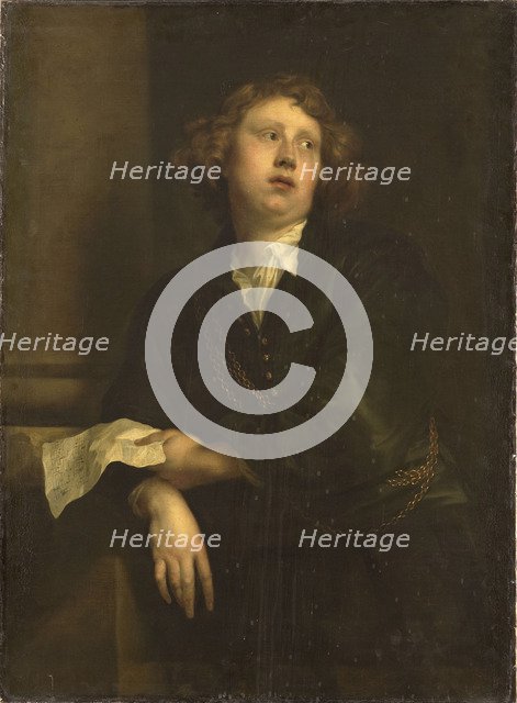 Portrait of the Composer Henricus Liberti (1628-1661), c.1630. Artist: Dyck, Anthony van, (Studio of)  