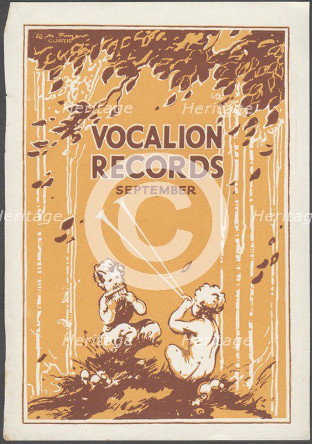Vocalion Records Bulletin, 1920s. Artist: Wilfred Fryer