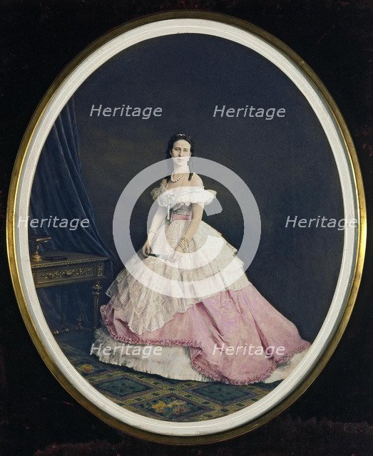 Portrait of Grand Duchess Alexandra Iosifovna of Saxe-Altenburg (1830-1911).