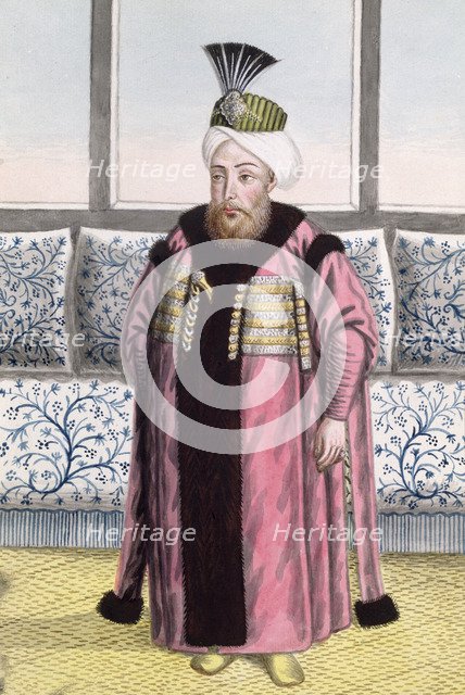 Mustafa II, Ottoman Emperor, (1808). Artist: John Young
