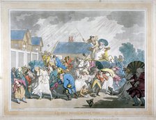 'A Sudden Squall in Hyde Park', London, 1791. Artist: Thomas Rowlandson