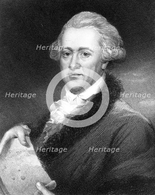 Sir William Herschel, German-born British astronomer.Artist: E Scriven