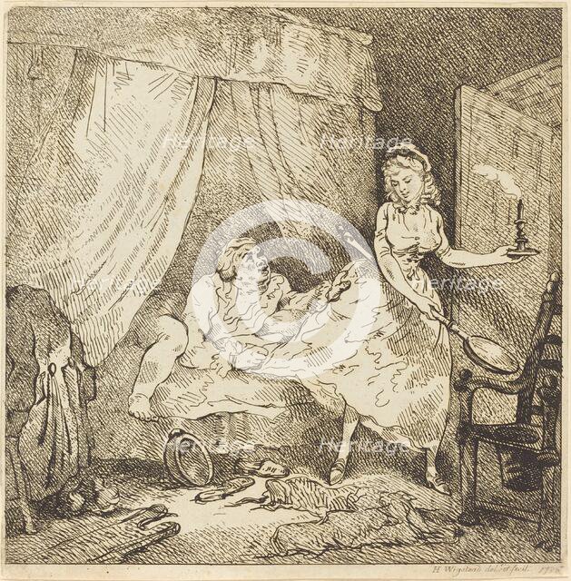A Bed-warmer, c. 1785. Creator: Thomas Rowlandson.