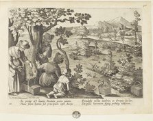 Venationes ferarum, avium, piscium (Hunts of wild animals, birds and fish). Plate 68, 1596. Creator: Hans Collaert the Younger.