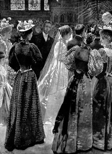 The Marriage of Miss Peel with Mr. Rochfort Maguire, M.P., St. Margaret's Church, Westminster, 1895. Creator: George Meisenbach.