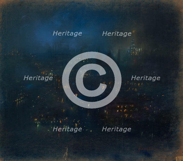 Baltimore Nocturne, c1900-1946. Creator: Glen Cooper Henshaw.