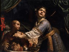 Judith and Her Maidservant with the Head of Holofernes, 1645. Creator: Canlassi (Called Cagnacci), Guido (Guidobaldo) (1601-1663).