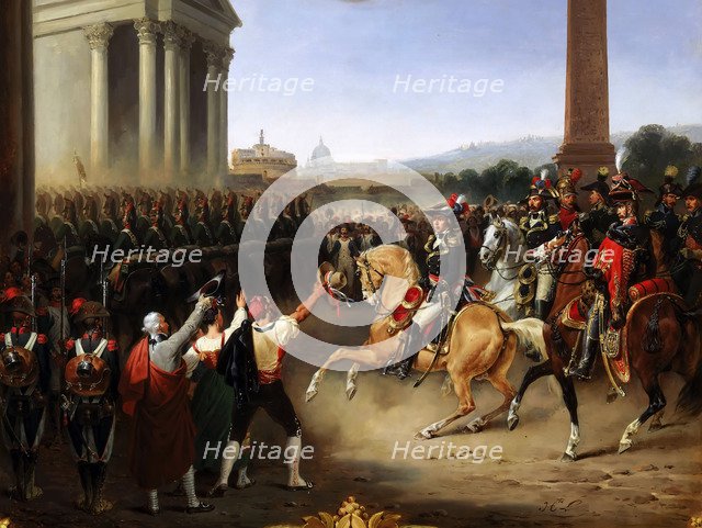 Entry of the French Army in Rome, February 15, 1798, 1834.