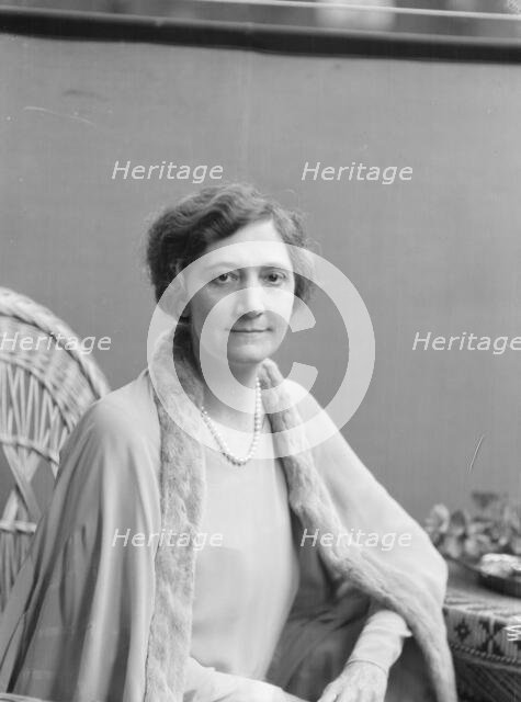 McCormick, Medill, Mrs., portrait photograph, 1927 Creator: Arnold Genthe.