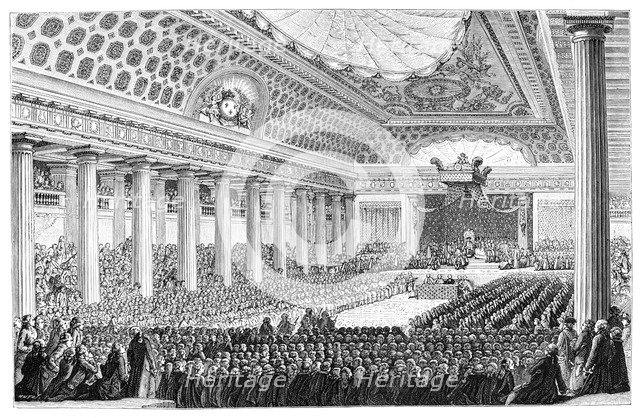 Opening Of The Estates General, Versailles, 1789, (1885). Artist: Unknown