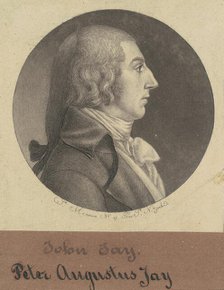 Peter Augustus Jay, 1797. Creator: Charles Balthazar Julien Févret de Saint-Mémin.