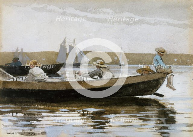 Boys in a Dory, 1873. Creator: Winslow Homer.