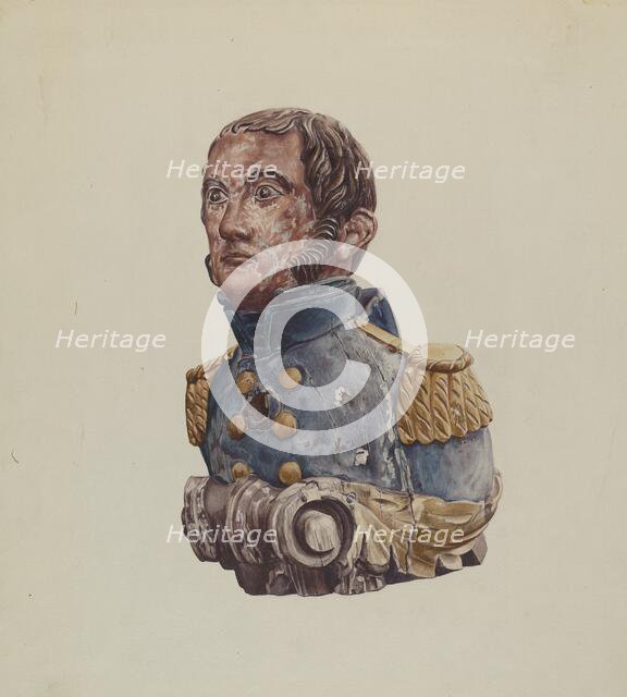 Figurehead: Naval Officer, 1935/1942. Creator: Rosamond P Gray.