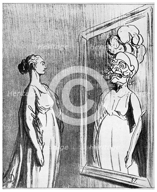 Total war: 'What Old Mirrors They Make Nowadays', 1868 (1956). Artist: Unknown