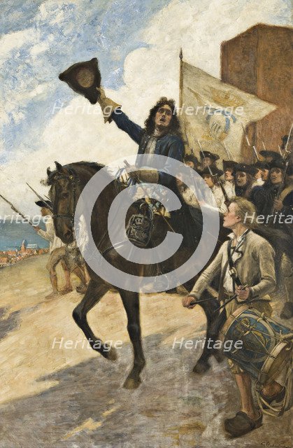 Magnus Stenbock in the Battle of Helsingborg. Artist: Cederström, Gustaf (1845-1933)