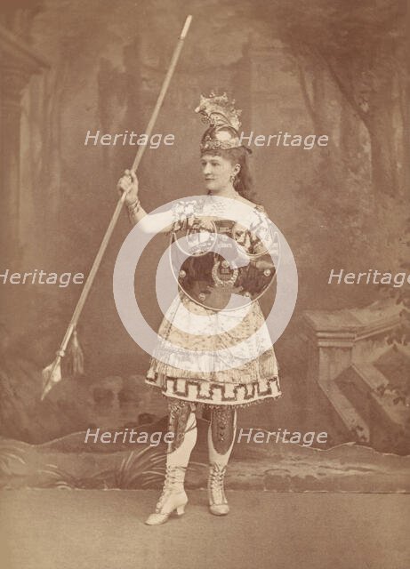 Polina (Pelagea) Karpakova (1845-1920) as Queen Nisia in the ballet "Le Roi Candaule"..., c 1870. Creator: Photo studio Marian Konarsky, Moscow  .