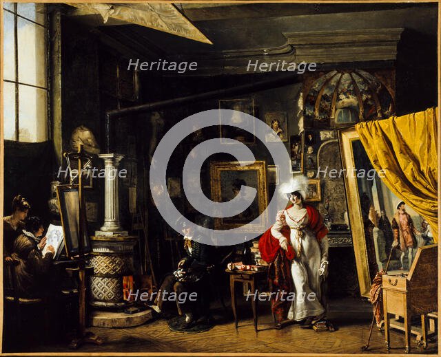 Studio of the painter T. B. Bitter (1781-1832), between 1819 and 1825. Creator: TB Bitter.