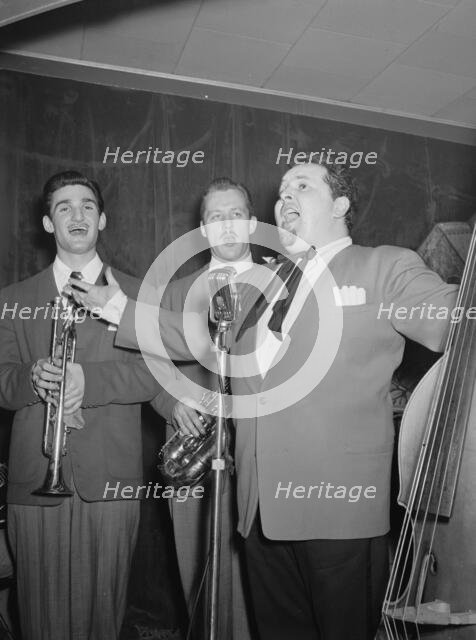 Portrait of Chubby Jackson, Conte Candoli, and Emmett Carls, Esquire Club...,N.Y., ca. Apr. 1947. Creator: William Paul Gottlieb.