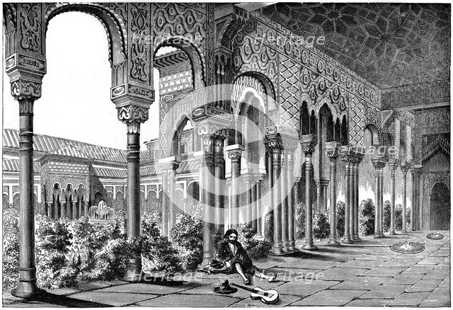 The Alhambra Palace, Granada, Spain, (1870). Artist: Unknown