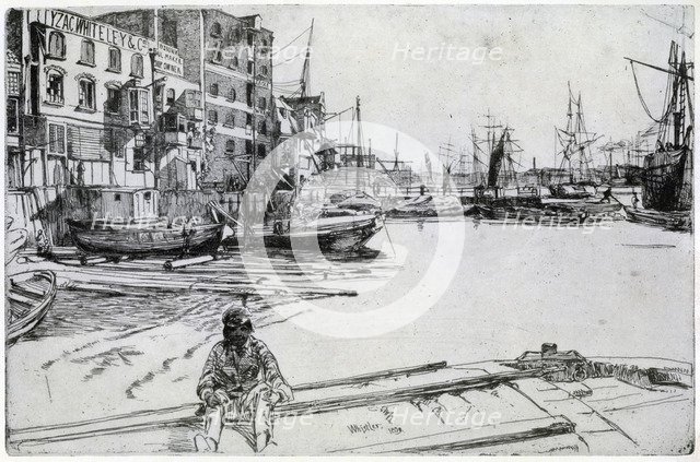 'Tyzac Whiteley and Co', 1859 (1904).Artist: James Abbott McNeill Whistler