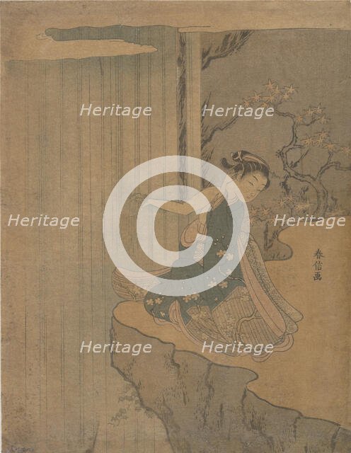 Parody of the Legend of Kyoyu and Sofu, 1764-72., 1764-72. Creator: Suzuki Harunobu.