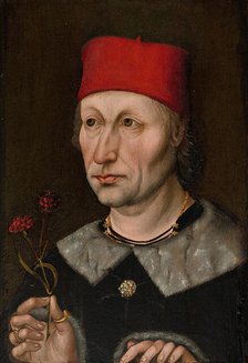 Portrait of a Man in a Red Cap, c. 1480. Creator: Unknown.