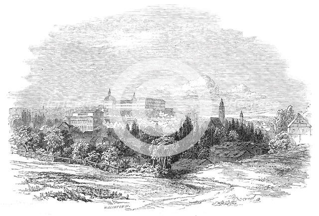 Gotha - from His Royal Highness Prince Albert's drawing, 1845. Creator: W. J. Linton.