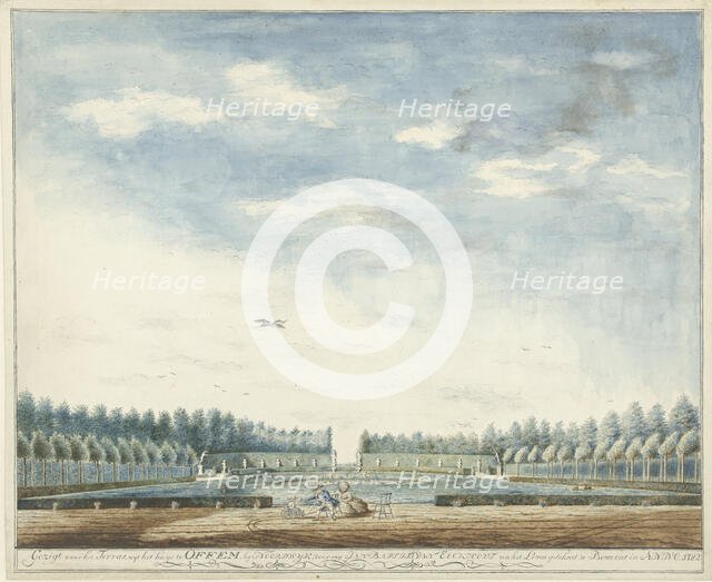 The Garden of Offem House, near Noordwijk, 1782.  Creator: Jan Baptist van Eeckhout.