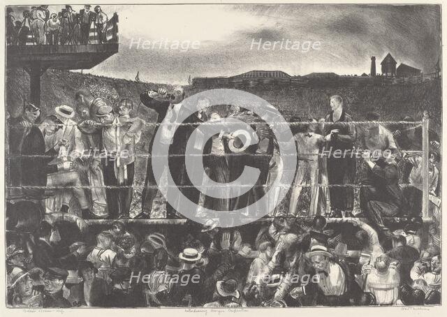 Introducing Georges Carpentier, 1921. Creator: George Wesley Bellows.