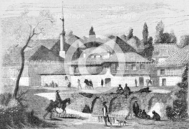 'Quarters of the staff of the Turkish Army at Schumla', 1854. Creator: Unknown.