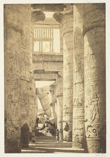 Interior of the Hall of Columns, 1857, printed 1862. Creator: Francis Frith.