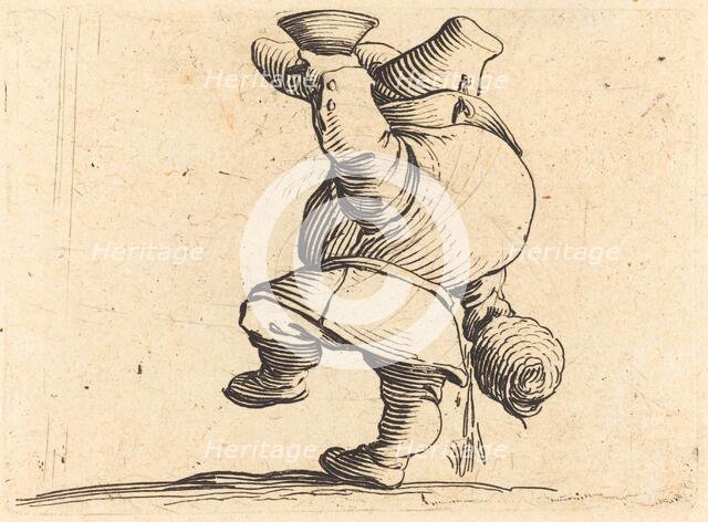 The Drinker, Back View, c. 1622. Creator: Jacques Callot.