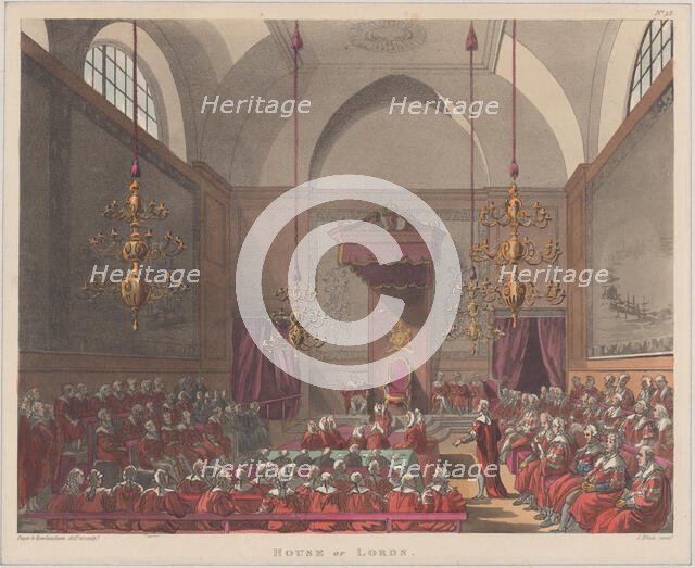 House of Lords, 1808., 1808. Creator: J. Bluck.