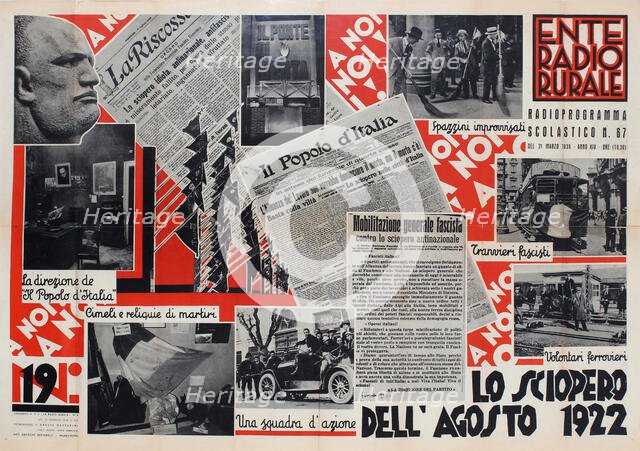 Ente Radio Rurale Radioprogramma Scolastico N.67, 1936. Creator: Gasperini, Oreste (active 1930s-1940s).