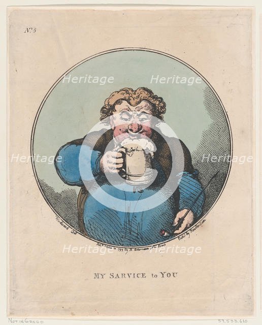 My Service To You, October 20, 1799., October 20, 1799. Creator: Thomas Rowlandson.