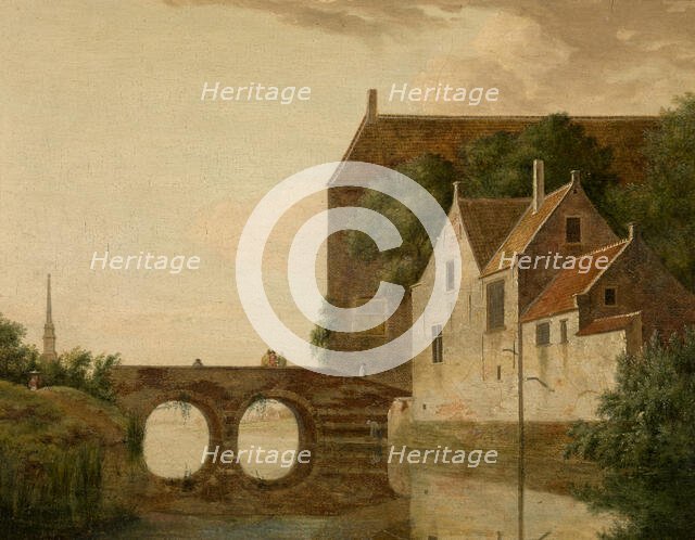 Bridge over a River, c1660-1710. Creator: Jan van der Heyden.