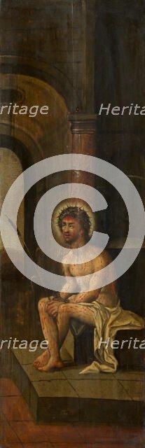 Christ Sitting on the cold Stone, 17th century. Creator: Anon.