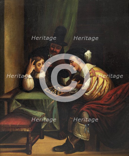 'The Chess Players'. Artist: Unknown